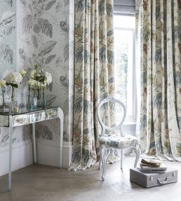 Amborella Fabric by Harlequin Olive/Seaglass