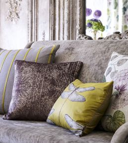 Demoiselle Fabric by Harlequin Chartreuse/Grape