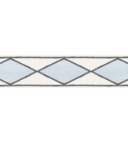 Harlequin Pearl Border Wallpaper by CommonRoom Gustavian Blue