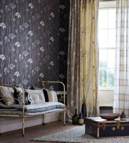 Gardinum Wallpaper by Harlequin Chalk, Wedgewood, Gold