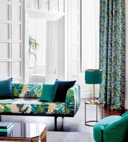 Boka Fabric by Harlequin Charcoal/Marine/Zest