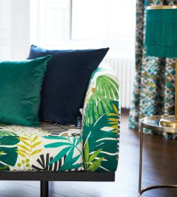Solana Fabric by Harlequin Ebony/Zest/Marine