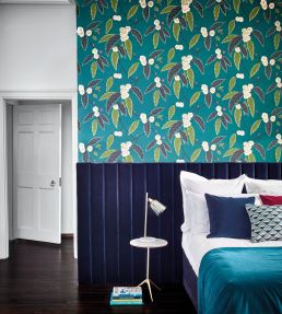Coppice Wallpaper by Harlequin Ebony/Putty/Snow