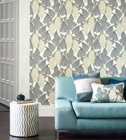 Foxley Wallpaper by Harlequin Fern Stone