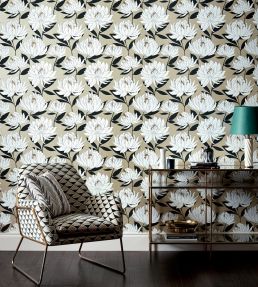 Sebal Wallpaper by Harlequin Earth/Silver