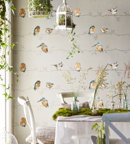 Persico Wallpaper by Harlequin Coral/Lemon