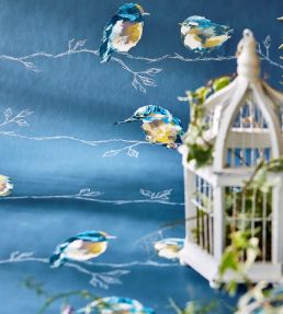 Persico Wallpaper by Harlequin Turquoise/Navy
