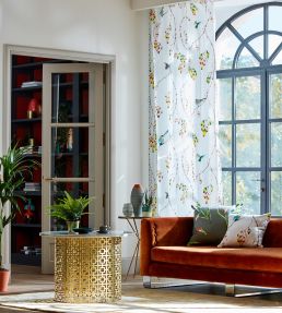 Iyanu Voile Fabric by Harlequin Paprika/Kiwi