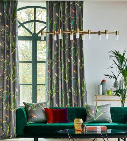 Saona Fabric by Harlequin Kiwi/Charcoal