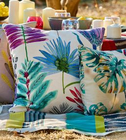 Yasuni Fabric by Harlequin Cerise/Lagoon