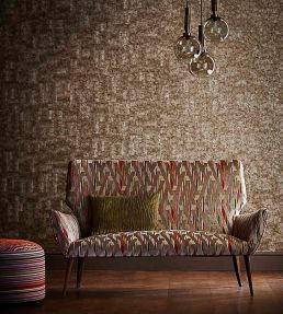 Makena Fabric by Harlequin Contract Tabasco/Olive/Mink