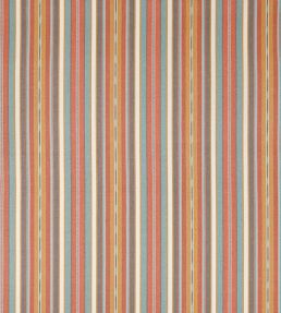 Harlie Stripe Fabric by Jane Churchill Tomato/Blue