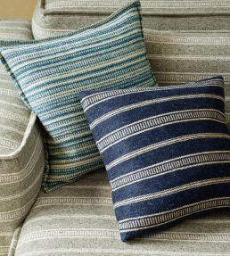 Harris Stripe Fabric by Jane Churchill Navy