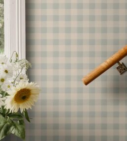 Harry Wallpaper by Sandberg Misty Blue