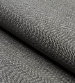 Haruki Sisal Wallpaper by Schumacher Charcoal