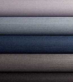 Haruki Sisal Wallpaper by Schumacher Indigo