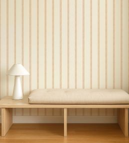 Harvest Stripe Wallpaper by Scion Tangerine