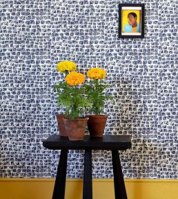 Hatch Wallpaper by CommonRoom Indigo