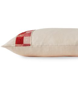 Hatchett Linen Cushion 35 x 50cm by James Hare Pink/Orange