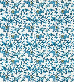 Hathi Wallpaper by Clarke & Clarke Cobalt