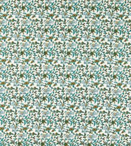 Hathi Embroidery Fabric by Clarke & Clarke Teal