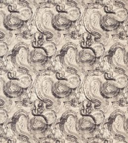 Hatoum Jacquard Fabric by Clarke & Clarke Noir