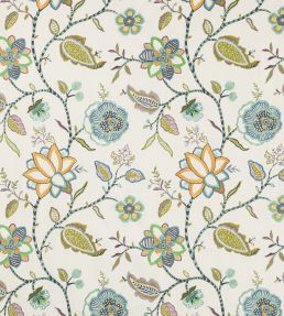 Havana Fabric by Jane Churchill Green/Blue