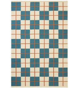 Chhatwal & Jonsson Haveli rug Heaven Blue/Light Khaki/Rust DH392250-25 Heaven Blue/Light Khaki/Rust