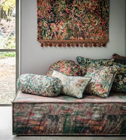 Hazelbury Linen Fabric by Studio G Coral
