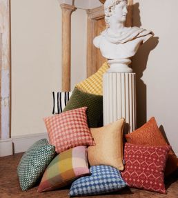 Merlon Cushion 50 x 50cm by Kirkby Design Custard