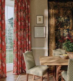 Heatherley Fabric by Colefax and Fowler Red/Green