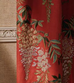 Heatherley Fabric by Colefax and Fowler Red/Green