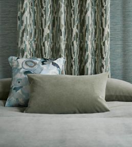 Heatherton Velvet Fabric by Harlequin Eucalyptus