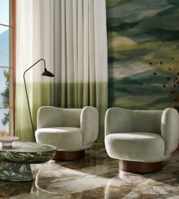 Heatherton Velvet Fabric by Harlequin Glacier