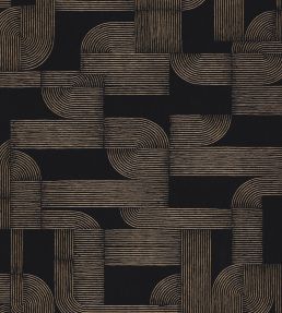 Hector Wallpaper by Casamance Noir / Dore