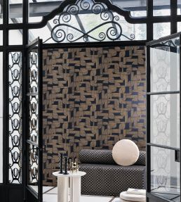 Hector Wallpaper by Casamance Terracotta / Dore