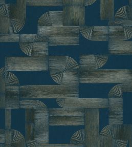 Hector Wallpaper by Casamance Petrole / Dore