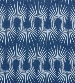 Hedgehog Fabric by Schumacher Denim White