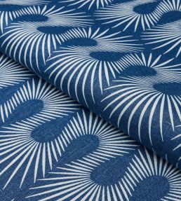Hedgehog Fabric by Schumacher Denim White