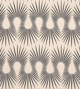 Hedgehog Fabric by Schumacher Putty Black
