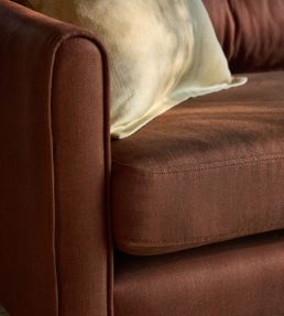 Hedgerow Herringbone Fabric by Ian Mankin Beech Nut