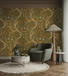 Hedgerow Wallpaper by Josephine Munsey Brown