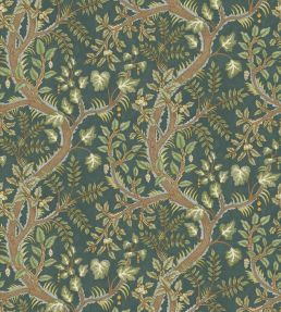 Hedgerow Wallpaper by Josephine Munsey Teal