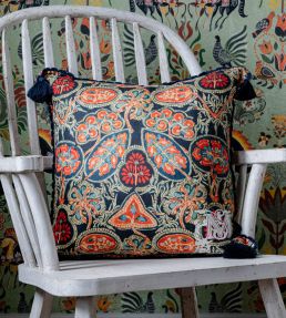 Heirloom Pillow 20 x 20" by MINDTHEGAP Blue