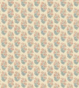 Heirloom Sprig Wallpaper by Mulberry Home Teal/spice