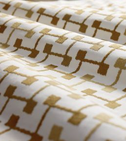 Hemlock Fabric by Clarke & Clarke Mustard