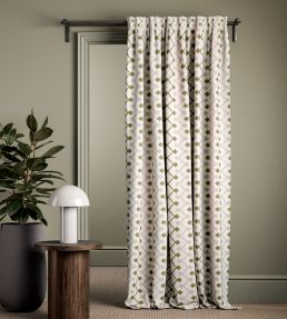 Hemlock Fabric by Clarke & Clarke Olive/Blush