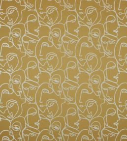 Henri Fabric by Ashley Wilde Ochre