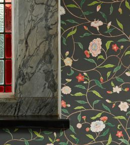 Henrietta's Trail Wallpaper by Zoffany Perfect White