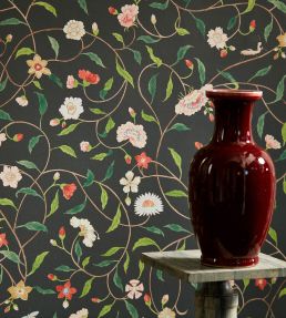 Henrietta's Trail Wallpaper by Zoffany Perfect White